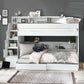 Camelot Staircase Bunk All White