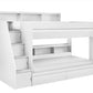 Camelot Staircase Bunk All White