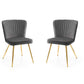 Set Of 2 Cannes Dining Chairs - Grey