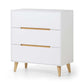 Alicia 3 Drawer Chest - White