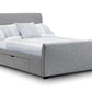 Capri Light Grey with Drawers 150cm King Bed