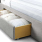 Capri Light Grey with Drawers 150cm King Bed