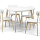 Casa Square Dining Table White/Oak