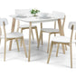Casa Square Dining Table White/Oak