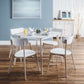 Casa Square Dining Table White/Oak