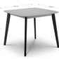 Casa Square Dining Table Grey/Black