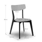 Set Of 4 Casa Dining Chairs Grey/Black