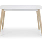 Casa Rectangular Dining Table White/Oak
