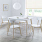 Casa Rectangular Dining Table White/Oak