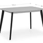 Casa Rectangular Dining Table - Grey/Black