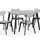 Casa Rectangular Dining Table - Grey/Black