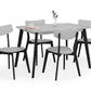 Casa Rectangular Dining Table - Grey/Black