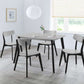Casa Rectangular Dining Table - Grey/Black