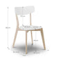 Set Of 4 Casa Dining Chairs White/Oak