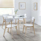 Set Of 4 Casa Dining Chairs White/Oak