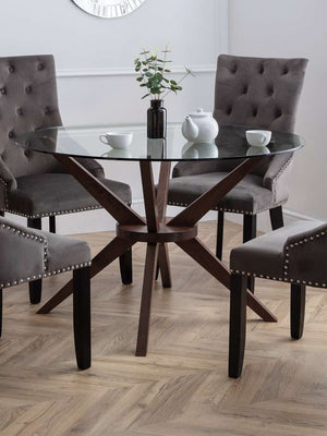 Chelsea 120cm Round Glass Table