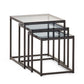 Chicago Nest Of 3 Tables Smoked Glass