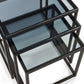 Chicago Nest Of 3 Tables Smoked Glass
