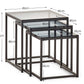 Chicago Nest Of 3 Tables Smoked Glass