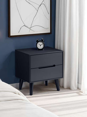 Alicia 2 Drawer Bedside - Anthracite