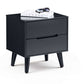 Alicia 2 Drawer Bedside - Anthracite