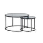 Chicago Round Nesting Coffee Tables Smoked Glass