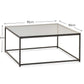 Chicago Square Coffee Table Smoked Glass
