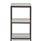 Chicago Tall Narrow Side Table Smoked Glass