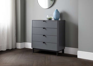 Chloe Storm Grey 4 Drawer Chest