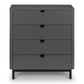 Chloe Storm Grey 4 Drawer Chest