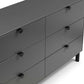 Chloe Storm Grey 6 Drawer Wide Chest
