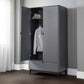 Chloe 2 Door 1 Drawer Wardrobe