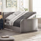 Clara Ottoman TV Bed 135cm - Light Grey
