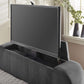 Clara Ottoman TV Bed 150cm - Dark Grey