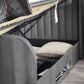 Clara Ottoman TV Bed 150cm - Dark Grey