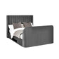 Clara Ottoman TV Bed 150cm - Dark Grey