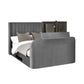 Clara Ottoman TV Bed 150cm - Dark Grey