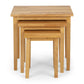 Cleo Nest Of Tables - Natural Oak Finish