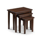 Cleo Nest Of Tables - Mahogany Finish