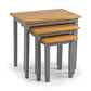 Cleo Nest Of Tables 2 Tone Grey & Oak