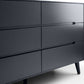 Alicia 6 Drawer Wide Chest - Anthracite