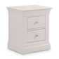 Clermont 2 Drawer Bedside - Light Grey