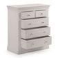Clermont 3+2 Drawer Chest - Light Grey