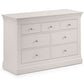 Clermont 4+3 Drawer Chest - Light Grey