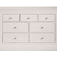 Clermont 4+3 Drawer Chest - Light Grey