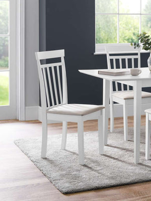 Set Of 2 Coast White Dining Chairs