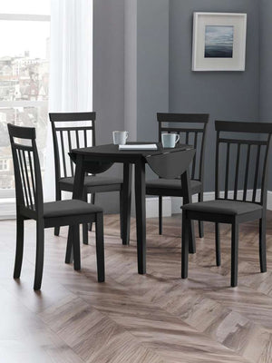 Coast Black Dropleaf Table