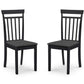 Set Of 2 Coast Black Dining Chairs