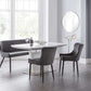 Como High Gloss Extending Table - White