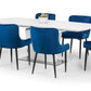 Como High Gloss Extending Table - White